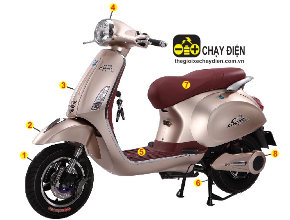 Xe máy điện Vespas Dibao